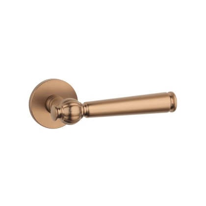 Klamka Stile Tuka R Slim 7mm LIGHT BROWN jasny brązowy na rozecie okrągłej Enger