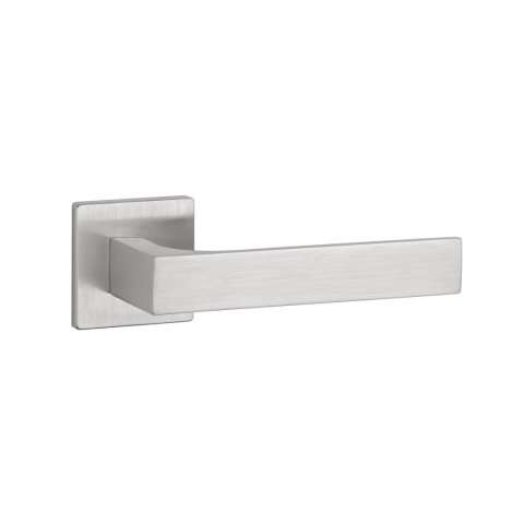 Klamka Aprile Alisso Q Super Slim 5mm DSC chrom szczotkowany na rozecie kwadratowej Enger