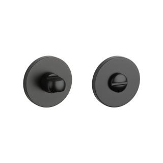 Rozeta okrągła Stile R Slim 7mm BLACK czarny matowy wc