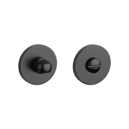 Rozeta okrągła Stile R Slim 7mm BLACK czarny matowy wc