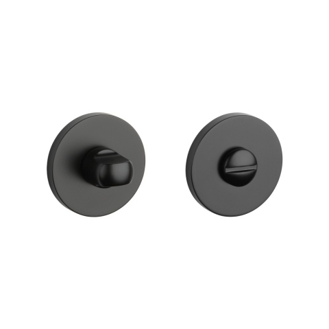 Rozeta okrągła Stile R Slim 7mm BLACK czarny matowy wc