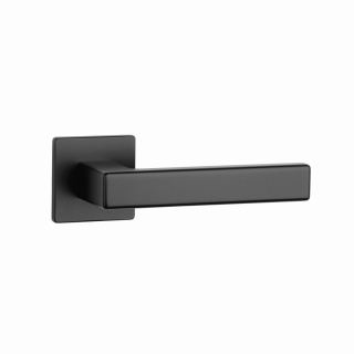 Klamka Aprile Tilia Q Super Slim 5mm BK czarny matowy na rozecie kwadratowej Enger
