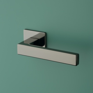 Klamka Aprile Tilia Q Super Slim 5mm US PVD antracyt polerowany PVD na rozecie kwadratowej Enger