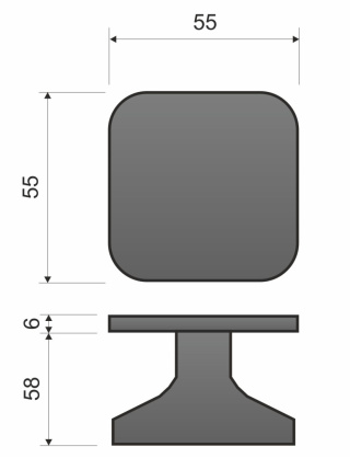 Gałka ruchoma fit Prawa GKZ M700 P chrom mat na rozecie kwadratowej Infinity Line