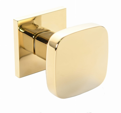 Gałka stała fit GKZ G00 S PVD złota na rozecie kwadratowej Infinity Line