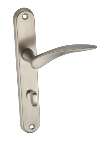 Klamka Alicja KJA 613 satyna mat długi szyld na wc rozstaw 72 mm Infinity Line