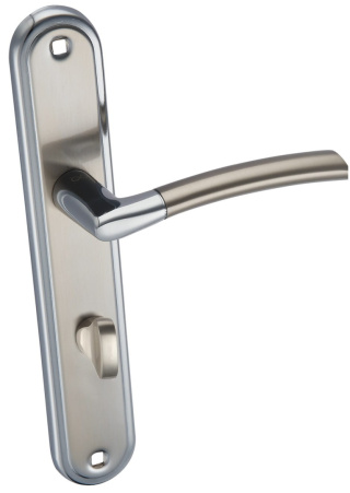 Klamka Dalia KDL 113 chrom/satyna długi szyld na wc rozstaw 72 mm Infinity Line