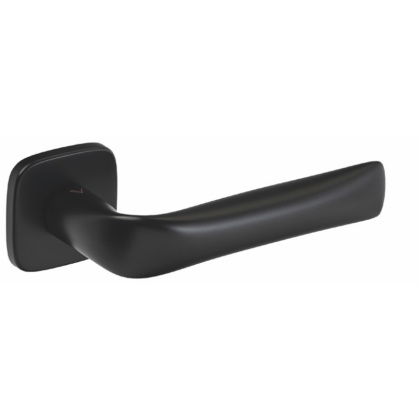 Klamka Fold czarna na rozecie kwadratowej VDS