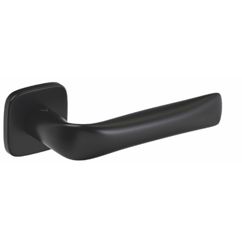 Klamka Fold czarna na rozecie kwadratowej VDS