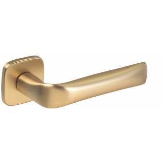 Klamka Fold złoty-satyna na rozecie kwadratowej VDS