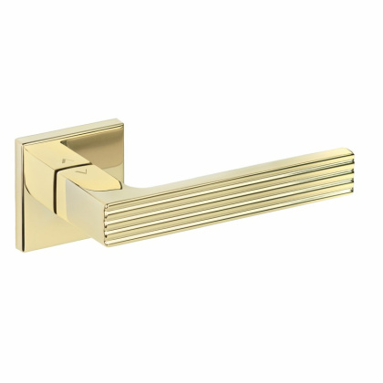 Klamka Felice fit złota PVD na rozecie kwadratowej VDS