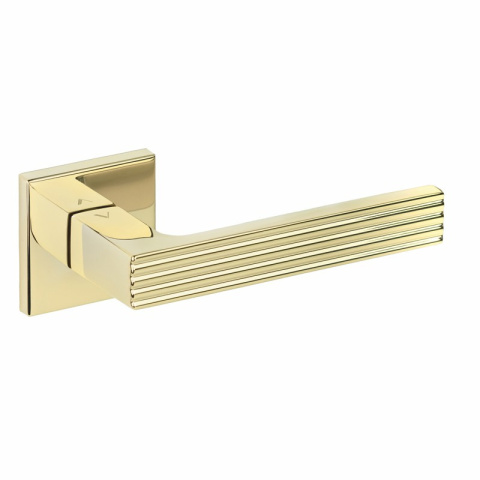 Klamka Felice fit złota PVD na rozecie kwadratowej VDS