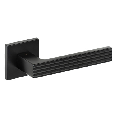 Klamka Felice fit czarna na rozecie kwadratowej VDS