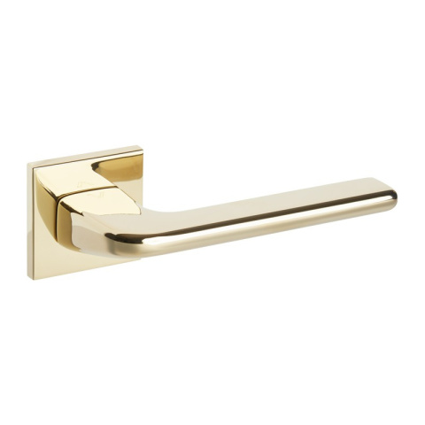 Klamka Divo Q fit złota PVD na rozecie kwadratowej VDS