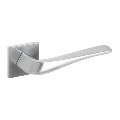 Klamka Heavy fit chrom-satyna na rozecie kwadratowej VDS