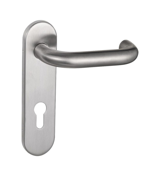 Klamka Ultra KUL 512 stal nierdzewna długi szyld 3/4 na wkładkę rozstaw 72 mm Infinity Line