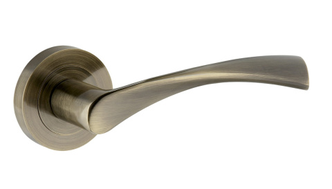 Klamka Laura KLR 400 patyna na rozecie okrągłej Infinity Line