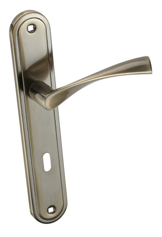 Klamka Laura KLR 411 patyna długi szyld na klucz rozstaw 72 mm Infinity Line