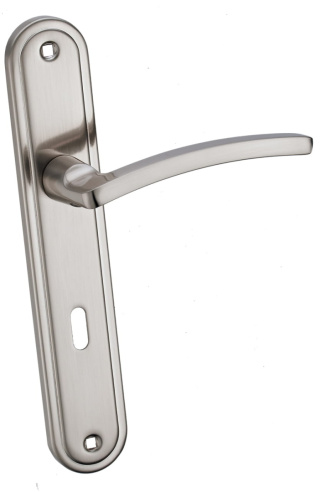 Klamka Lena KLN 311 satyna długi szyld na klucz rozstaw 72 mm Infinity Line