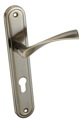 Klamka Laura KLR 412 patyna długi szyld na wkładkę rozstaw 72 mm Infinity Line