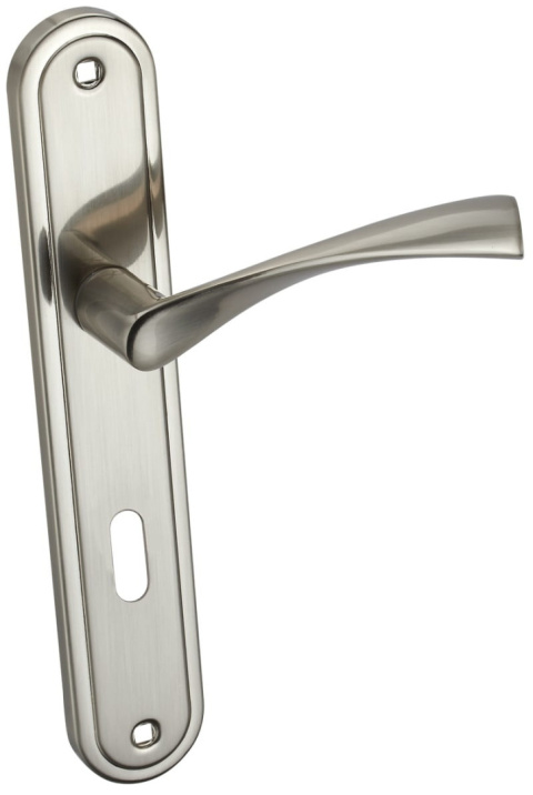 Klamka Laura KLR 311 satyna długi szyld na klucz rozstaw 72 mm Infinity Line