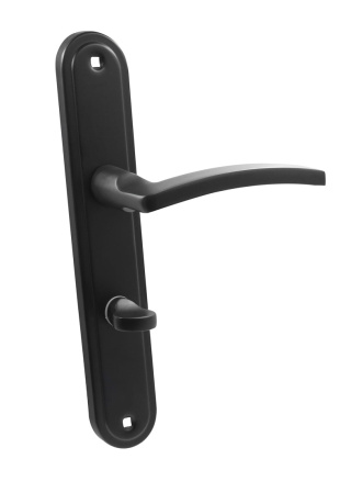 Klamka Lena KLN B13 czarna długi szyld na wc 72 mm Infinity Line