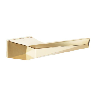 Klamka Veris fit złota PVD na rozecie prostokątnej VDS