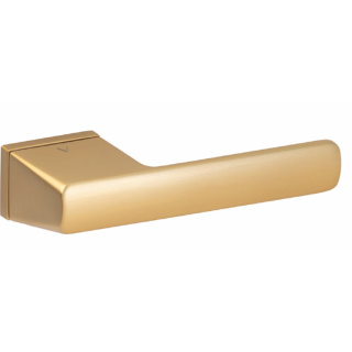 Klamka Enzo fit złoty-satyna na rozecie prostokątnej VDS