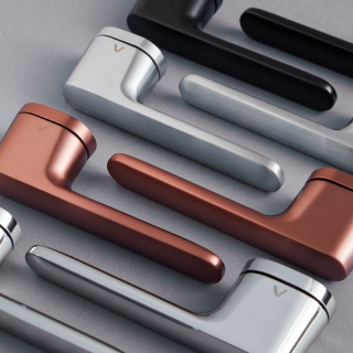 Klamka Mavic miedź-satyna na rozecie owalnej VDS