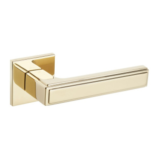 Klamka Fresia fit złota PVD na rozecie kwadratowej VDS