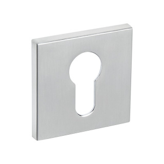 Rozeta kwadratowa R67F chrom-satyna wkładka