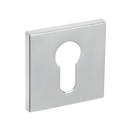 Rozeta kwadratowa R67F chrom-satyna wkładka