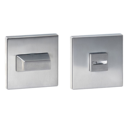 Rozeta kwadratowa R67F Slim chrom-satyna wc