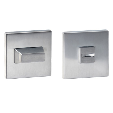 Rozeta kwadratowa R67F Slim chrom-satyna wc