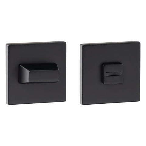 Rozeta kwadratowa R67F Slim czarna wc