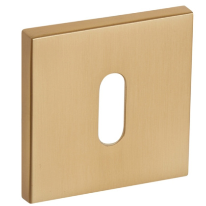 Rozeta kwadratowa R67F złoty-satyna klucz