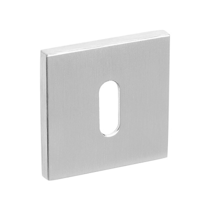 Rozeta kwadratowa R67F chrom szczotkowany klucz