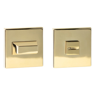 Rozeta kwadratowa R67F Slim złota PVD wc