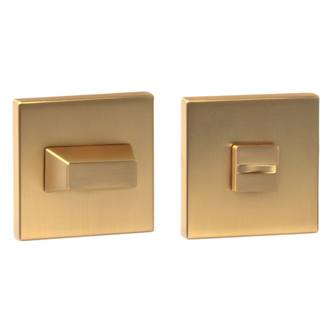 Rozeta kwadratowa R67F Slim złoty-satyna wc