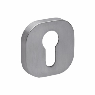 Rozeta kwadratowa R75 chrom szczotkowany wkładka