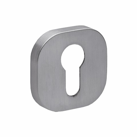 Rozeta kwadratowa R75 chrom szczotkowany wkładka