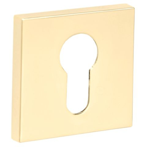 Rozeta kwadratowa R67F/R76F złota PVD wkładka