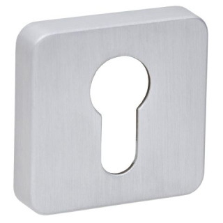 Rozeta kwadratowa R71 chrom szczotkowany wkładka