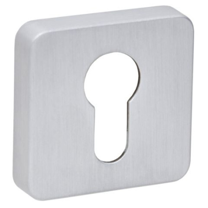 Rozeta kwadratowa R71 chrom szczotkowany wkładka