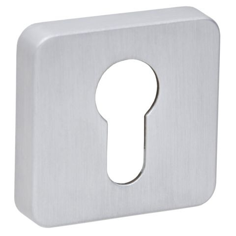 Rozeta kwadratowa R71 chrom szczotkowany wkładka