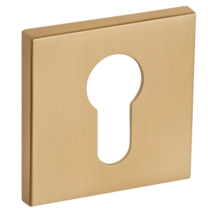 Rozeta kwadratowa R67F/R76F złoty-satyna wkładka