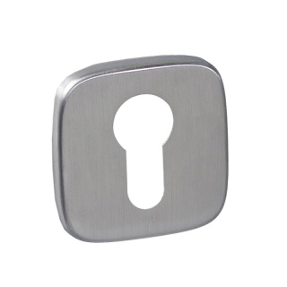 Rozeta kwadratowa R82F chrom szczotkowany wkładka