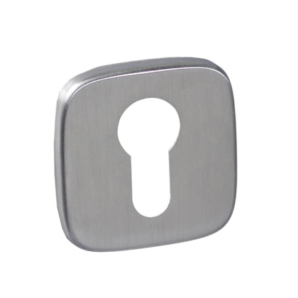 Rozeta kwadratowa R82F chrom szczotkowany wkładka