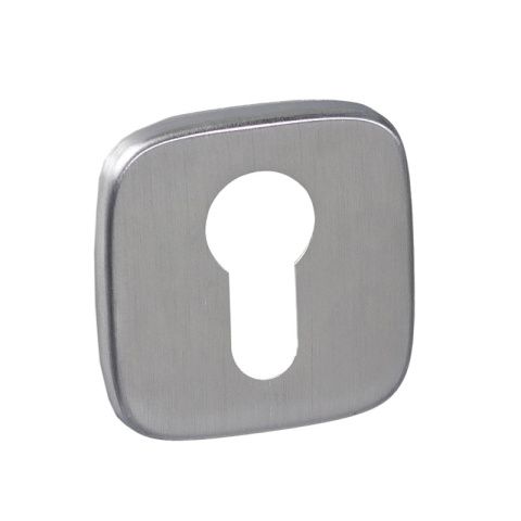 Rozeta kwadratowa R82F chrom szczotkowany wkładka