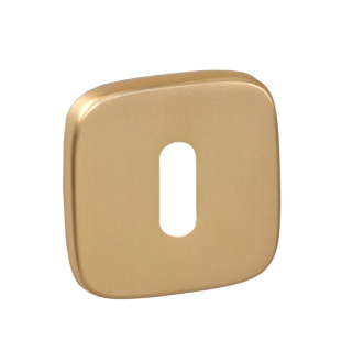 Rozeta kwadratowa R82F złoty-satyna klucz